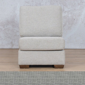 Stanford Fabric Armless Chair Leather Gallery Mirage Grey WAREHOUSE COLLECTION - PINETOWN OR NORTHRIDING Full Foam