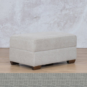 Stanford Fabric Ottoman Fabric Sofa Leather Gallery Mirage Grey WAREHOUSE COLLECTION - PINETOWN OR NORTHRIDING Full Foam