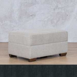 Stanford Fabric Ottoman Fabric Sofa Leather Gallery Onyx Black WAREHOUSE COLLECTION - PINETOWN OR NORTHRIDING Full Foam