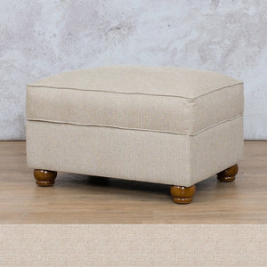 Salisbury Fabric Ottoman Fabric Sofa Leather Gallery Oyster WAREHOUSE COLLECTION - PINETOWN OR NORTHRIDING Full Feathers