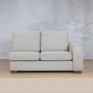 Stanford Fabric 2 Seater Left Arm Leather Gallery Oyster-A WAREHOUSE COLLECTION - PINETOWN OR NORTHRIDING Full Foam