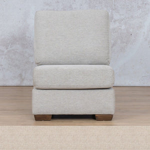Stanford Fabric Armless Chair Leather Gallery Oyster-A WAREHOUSE COLLECTION - PINETOWN OR NORTHRIDING Full Foam