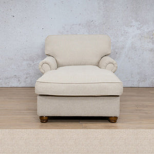 Salisbury Fabric 2 Arm Chaise Fabric Sofa Leather Gallery Oyster WAREHOUSE COLLECTION - PINETOWN OR NORTHRIDING Full Foam