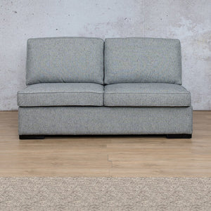Arizona Fabric Armless 2 Seater Fabric Sofa Leather Gallery Pebble WAREHOUSE COLLECTION - PINETOWN OR NORTHRIDING Full Foam