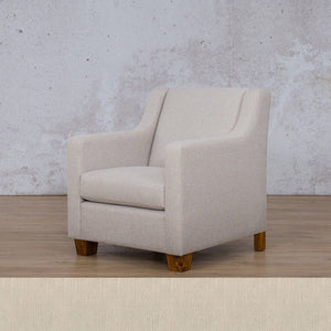 Piper Fabric Armchair Fabric Armchair Leather Gallery Frost Cream 