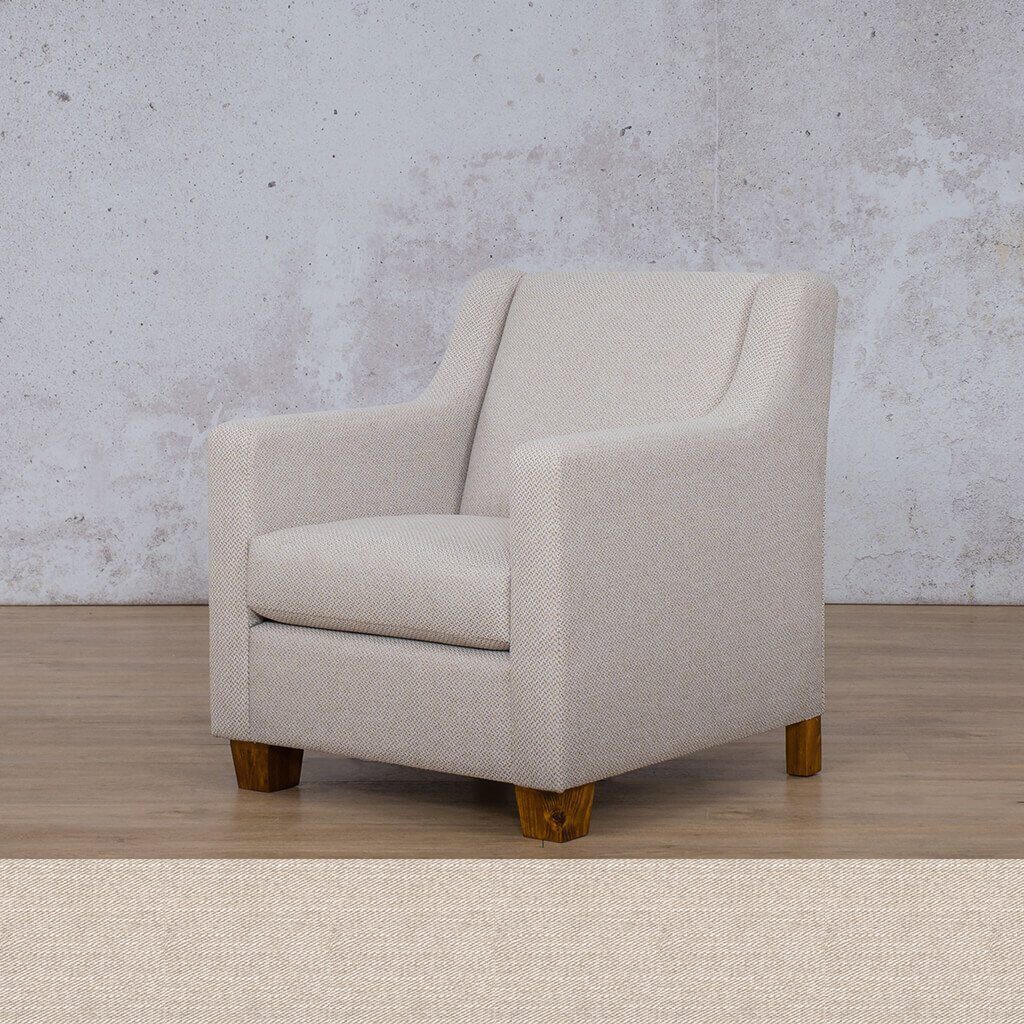 Oyster Fabric Sample of the Piper Occasional Chair | Fabric Armchair | Occasional Chairs For Sale at Leather Gallery | Occasional Chairs South Africa | Tub Chairs For Sale