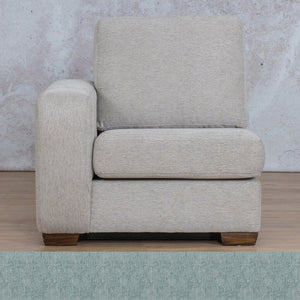 Stanford Fabric 1 Seater Right Arm Leather Gallery Quail Shell WAREHOUSE COLLECTION - PINETOWN OR NORTHRIDING Full Foam