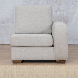 Stanford Fabric 1 Seater Left Arm Leather Gallery Riverside WAREHOUSE COLLECTION - PINETOWN OR NORTHRIDING Full Foam