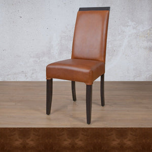 Urban Leather Dark Mahogany Dining Chair Dining Chair Leather Gallery Royal Cognac 