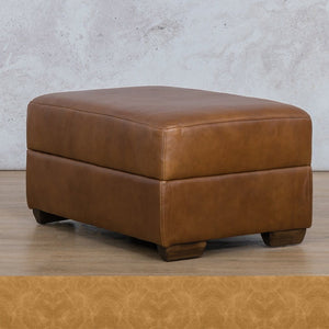 Stanford Leather Ottoman Leather Sofa Leather Gallery Royal Hazelnut WAREHOUSE COLLECTION - PINETOWN OR NORTHRIDING Full Foam