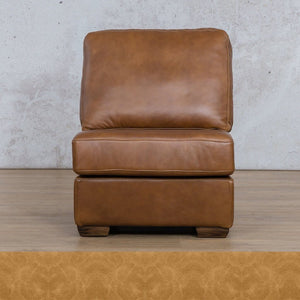 Stanford Leather Armless Chair Leather Gallery Royal Hazelnut WAREHOUSE COLLECTION - PINETOWN OR NORTHRIDING Full Foam