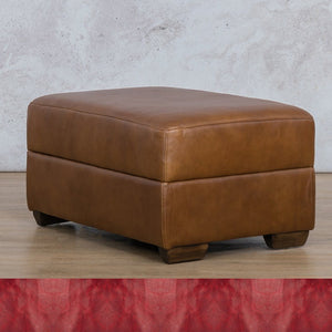 Stanford Leather Ottoman Leather Sofa Leather Gallery Royal Ruby WAREHOUSE COLLECTION - PINETOWN OR NORTHRIDING Full Foam