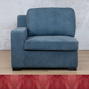 Arizona Leather 1 Seater Right Arm Leather Gallery Royal Ruby WAREHOUSE COLLECTION - PINETOWN OR NORTHRIDING Full Foam