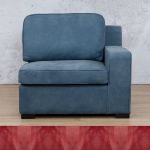 Arizona Leather 1 Seater Left Arm Leather Gallery Royal Ruby WAREHOUSE COLLECTION - PINETOWN OR NORTHRIDING Full Foam