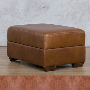 Stanford Leather Ottoman Leather Sofa Leather Gallery Royal Saddle WAREHOUSE COLLECTION - PINETOWN OR NORTHRIDING Full Foam