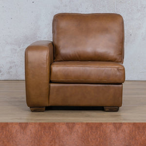 Stanford Leather 1 Seater Right Arm Leather Sofa Leather Gallery Royal Saddle WAREHOUSE COLLECTION - PINETOWN OR NORTHRIDING Full Foam