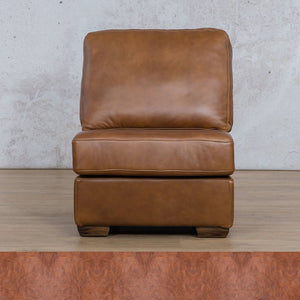 Stanford Leather Armless Chair Leather Gallery Royal Saddle WAREHOUSE COLLECTION - PINETOWN OR NORTHRIDING Full Foam