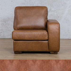 Stanford Leather 1 Seater Left Arm Leather Gallery Royal Saddle WAREHOUSE COLLECTION - PINETOWN OR NORTHRIDING Full Foam