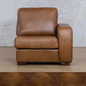 Stanford Leather 1 Seater Left Arm Leather Gallery Royal Walnut WAREHOUSE COLLECTION - PINETOWN OR NORTHRIDING Full Foam