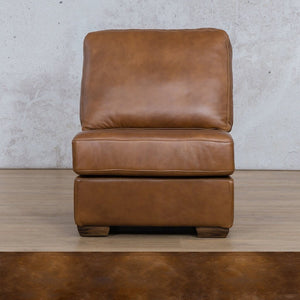 Stanford Leather Armless Chair Leather Gallery Royal Walnut WAREHOUSE COLLECTION - PINETOWN OR NORTHRIDING Full Foam