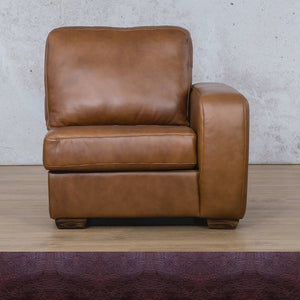 Stanford Leather 1 Seater Left Arm Leather Gallery Royal Coffee WAREHOUSE COLLECTION - PINETOWN OR NORTHRIDING Full Foam