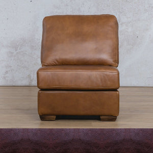 Stanford Leather Armless Chair Leather Gallery Royal Coffee WAREHOUSE COLLECTION - PINETOWN OR NORTHRIDING Full Foam