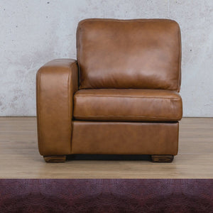 Stanford Leather 1 Seater Right Arm Leather Sofa Leather Gallery Royal Coffee WAREHOUSE COLLECTION - PINETOWN OR NORTHRIDING Full Foam