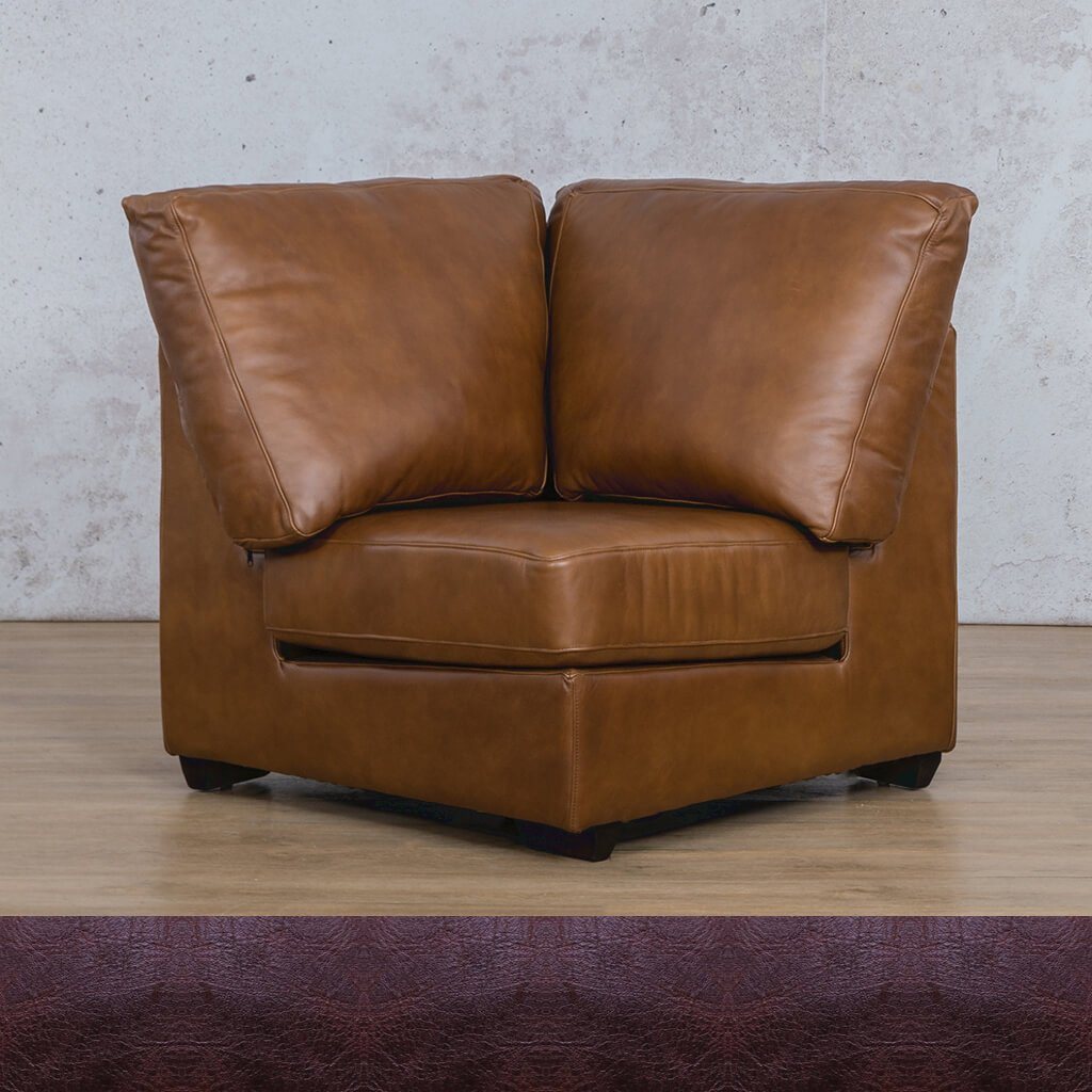 Stanford Leather Corner Leather Gallery Royal Coffee WAREHOUSE COLLECTION - PINETOWN OR NORTHRIDING Full Foam