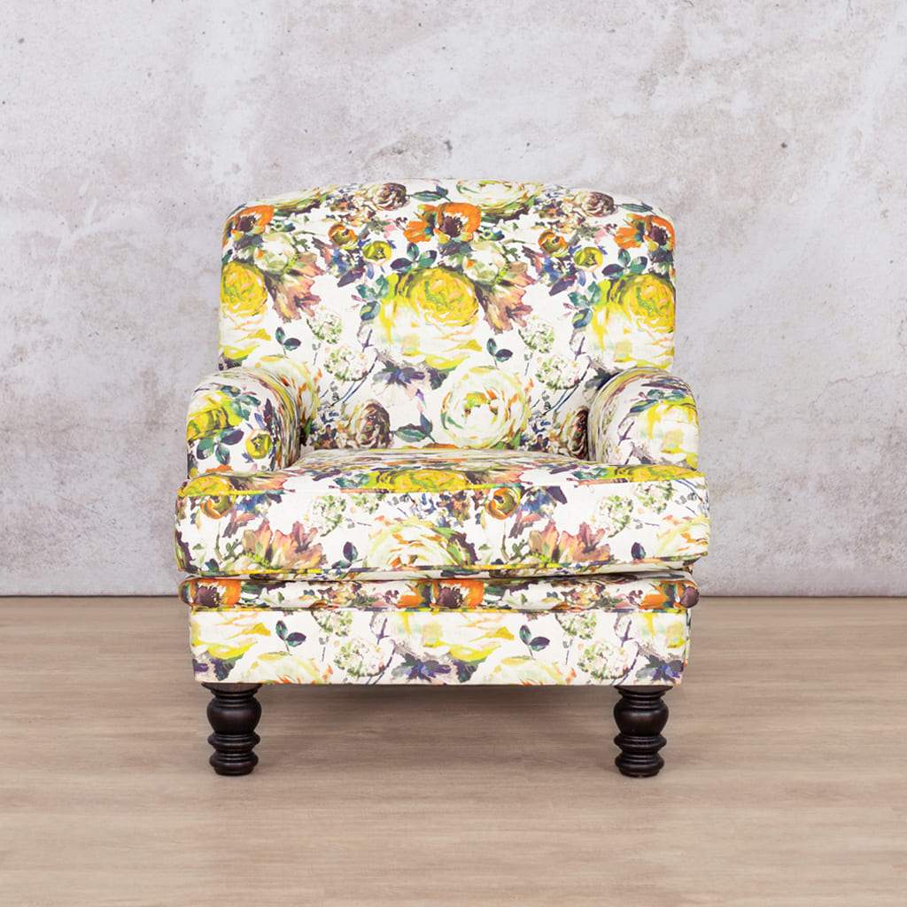 Samara Occasional Chair - Spring Fabric Armchair Leather Gallery 