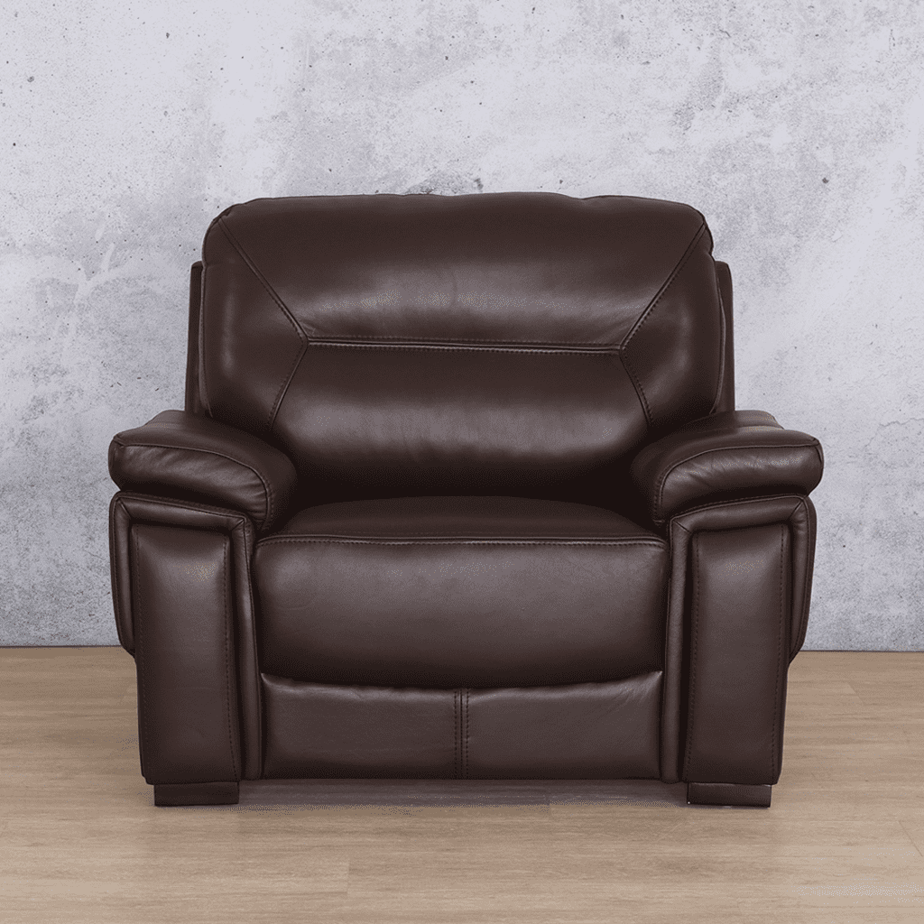 One seater sofa leather sale