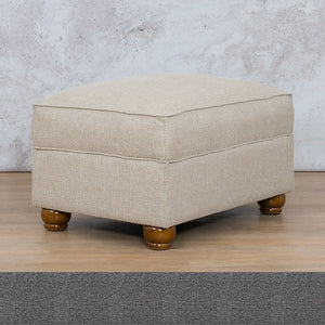 Salisbury Fabric Ottoman Fabric Sofa Leather Gallery Silver Charm WAREHOUSE COLLECTION - PINETOWN OR NORTHRIDING Full Foam