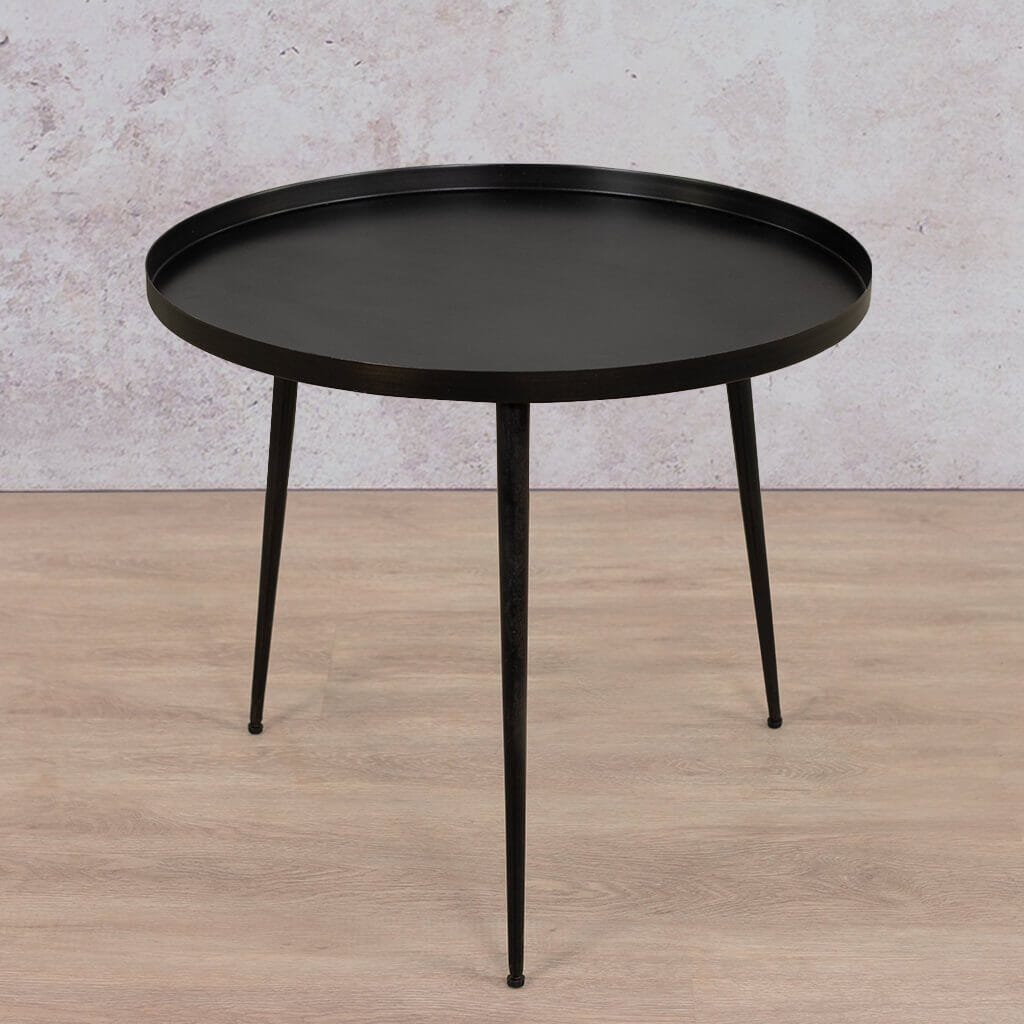 Tamara Side Tables - Set Of 3 Side Table Leather Gallery Steel 