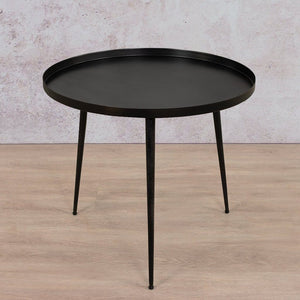 Tamara Side Tables - Set Of 3 Side Table Leather Gallery 