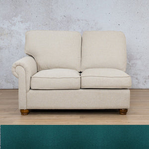 Salisbury Fabric 2 Seater Right Arm Fabric Sofa Leather Gallery Turquoise WAREHOUSE COLLECTION - PINETOWN OR NORTHRIDING Full Foam