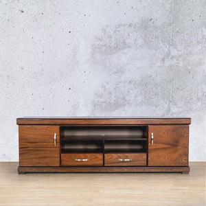 Front View of the Storage & Wood Grain of the Urban Walnut 2000 TV Unit | TV Stand | TV Stands | TV Stand Unit | TV Cabinet | TV Stands For Sale | Buy TV Units For Sale at Leather Gallery 