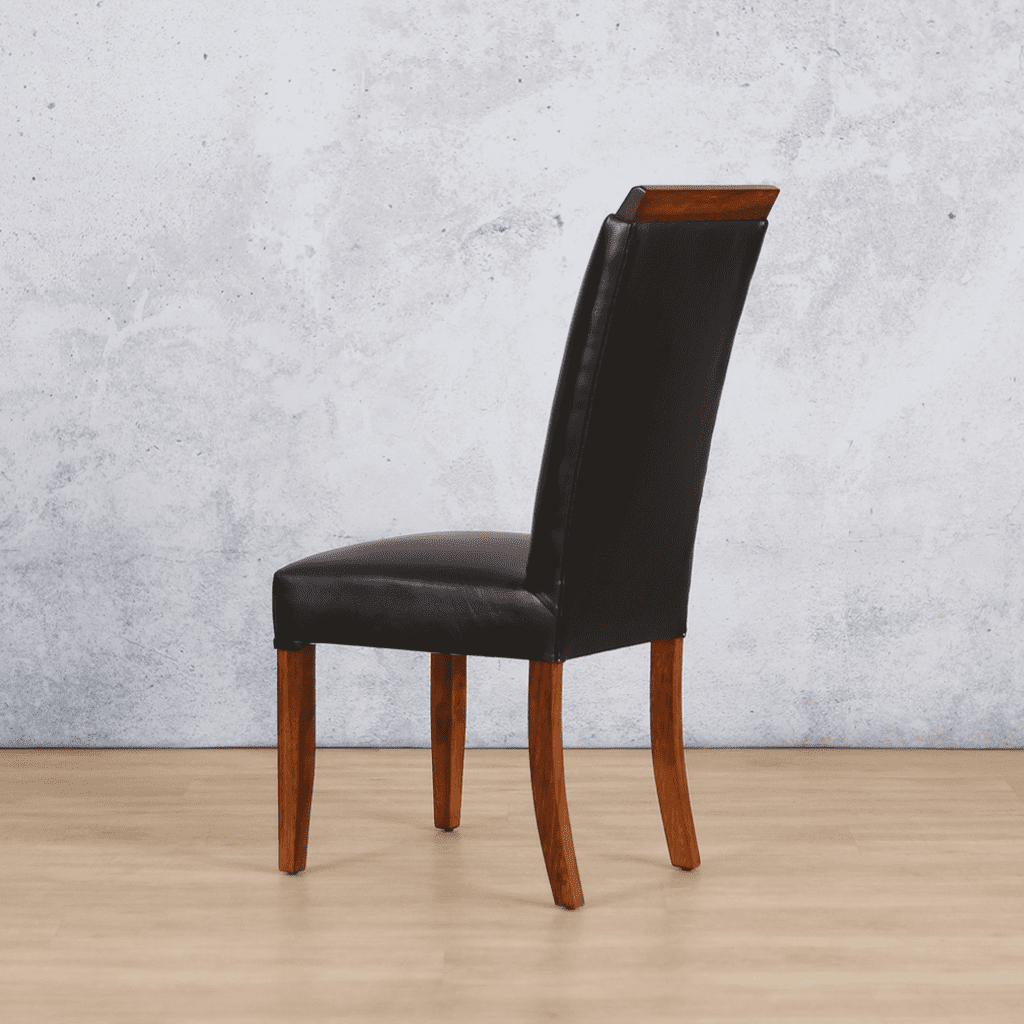 Urban Leather Czar Black Walnut Dining Chair Dining Chair Leather Gallery 