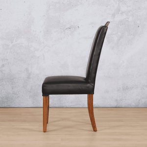 Urban Leather Czar Black Walnut Dining Chair Dining Chair Leather Gallery 