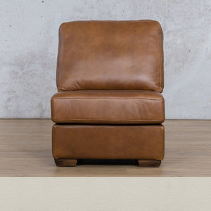 Stanford Leather Armless Chair Leather Gallery Urban White WAREHOUSE COLLECTION - PINETOWN OR NORTHRIDING Full Foam