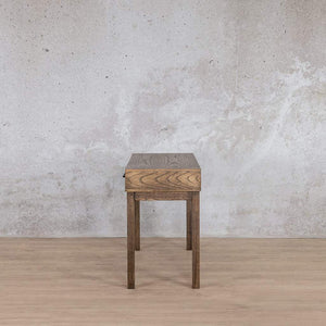 Willow Beauty Bureau / Desk - Antique Dark Oak Vanity Tables Leather Gallery 