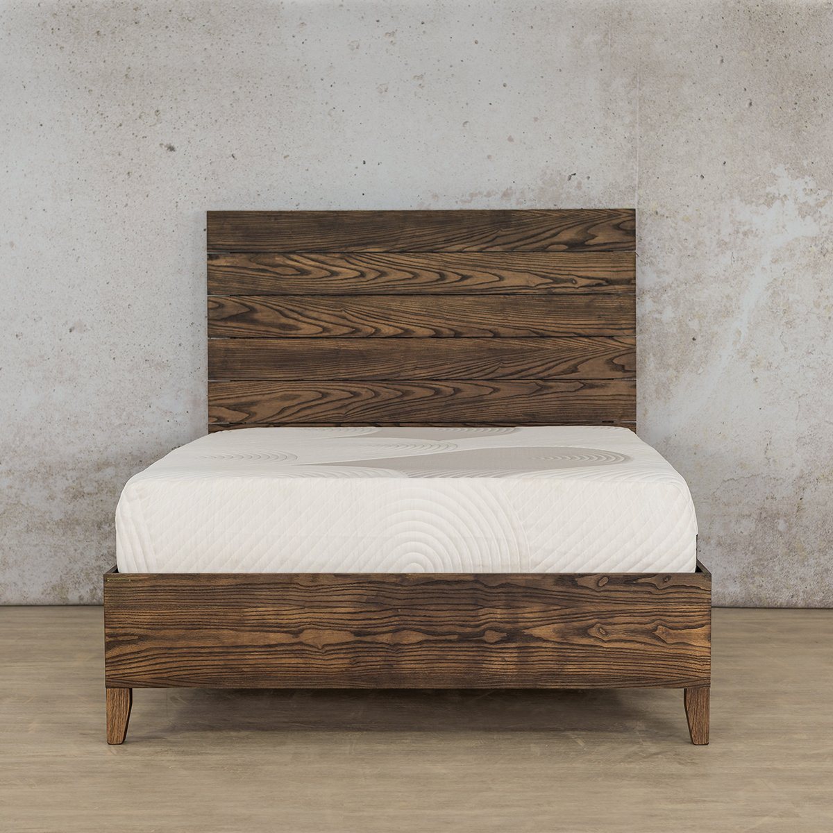 Willow Wood Bed Frame - Antique Dark Oak Bedroom Set Leather Gallery ANTIQUE DARK OAK Single Bed Frame | 92cm 