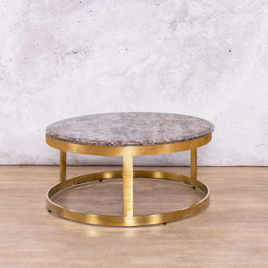 Waldorf Brown Marble Look Top Coffee Table Set Coffee Table Leather Gallery 