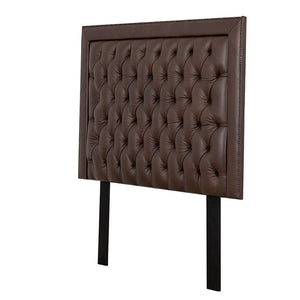 Angled Front View of the Winston Leather Headboard | Queen Bedroom Set Leather Gallery | Queen Headboard | Headboards | Modern Headboards | Headboards For Sale | bed Headboard 