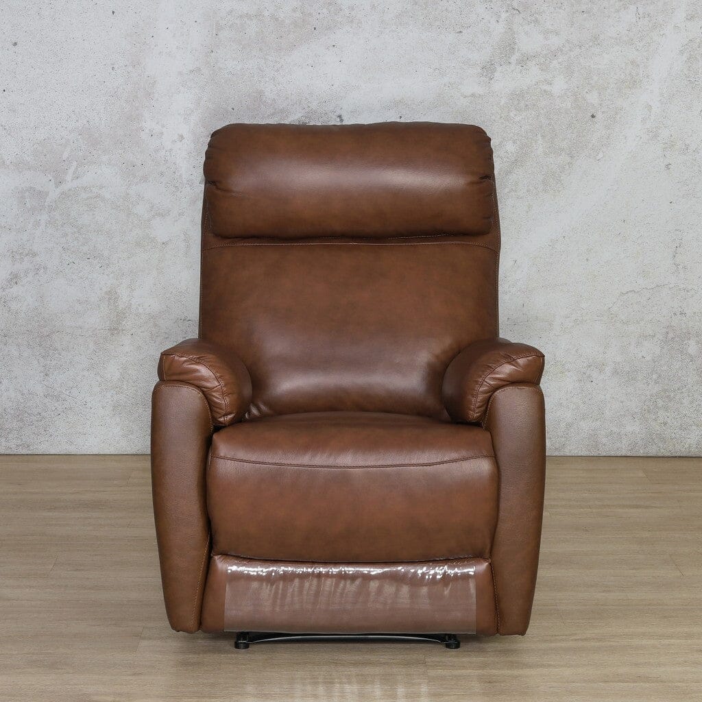 The Denver Leather Recliner Chair in Noble Saddle, combining rich tones with ultimate comfort for an elegant addition to your home.