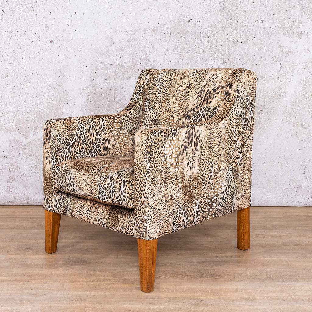 Julia Fabric Armchair - Hazey grey Fabric Armchair Leather Gallery Safari Earth 