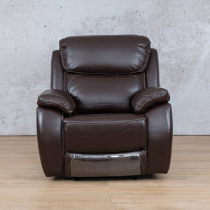 The Lexington 1 Seater Leather Recliner Chair with a timeless classic design, featuring plush cushioning and a smooth reclining mechanism. Perfect for adding elegance to any living space.