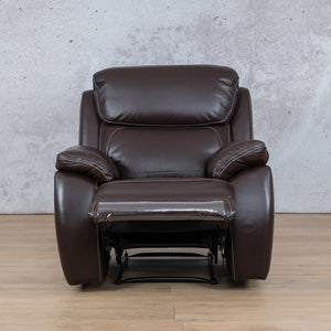 A contemporary take on comfort, the LEXINGTON 1 Seater Leather Recliner Chair boasts a modern silhouette with premium leather and sleek detailing. Ideal for modern homes.