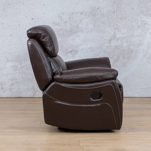 Elevate your seating experience with the LEXINGTON 1 Seater Leather Recliner Chair, featuring a swivel base and soft leather finish for a luxurious and practical addition to any room.