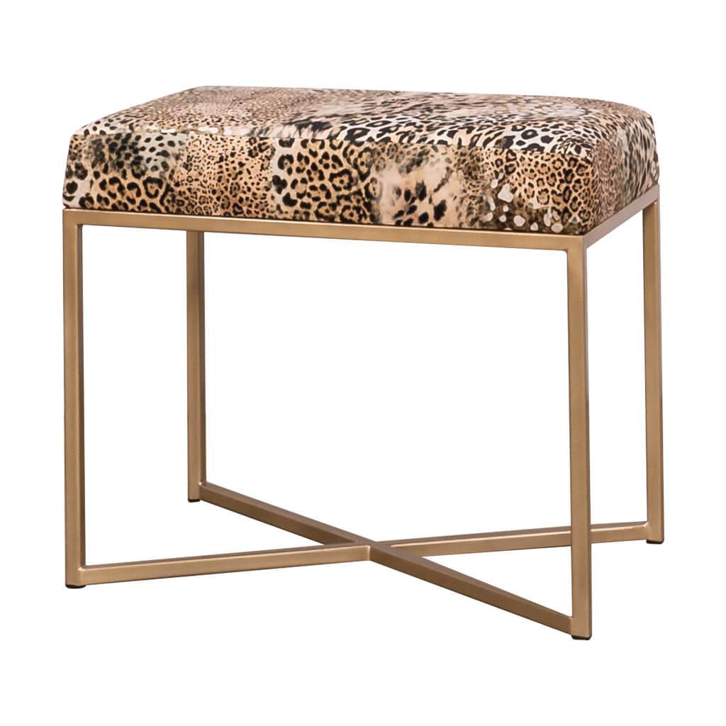 Legacy Safari Earth Fabric Single Ottoman Ottoman Leather Gallery 