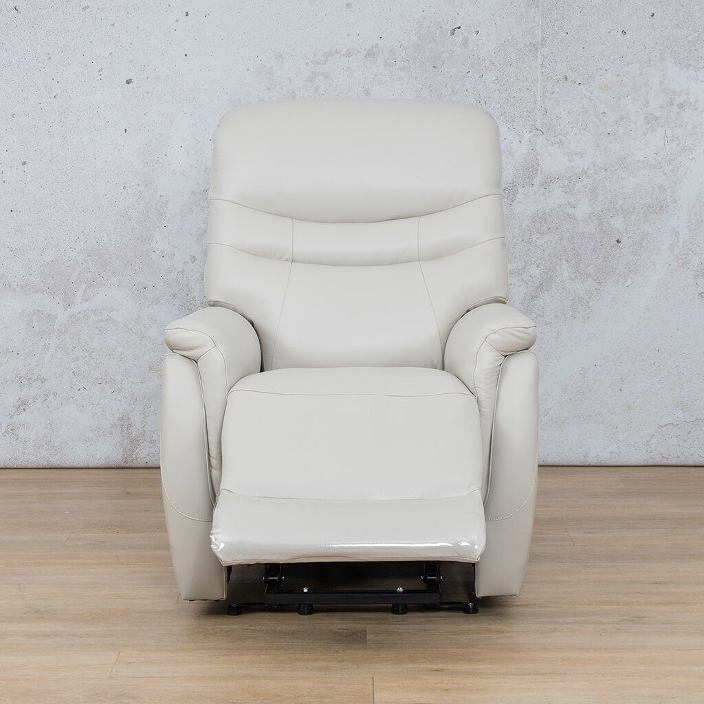 Built-in USB port of the Beige Seattle Leather Recliner Chair for charging electronic devices.